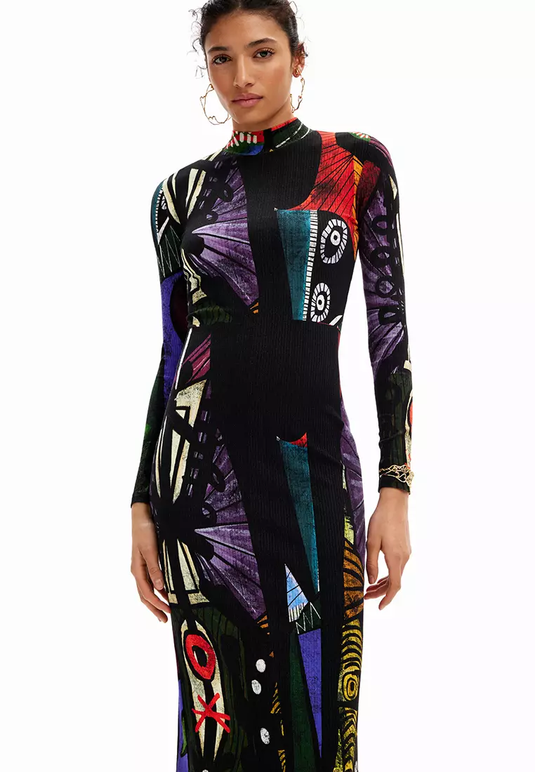 Desigual Woman M. Christian Lacroix arty midi dress .