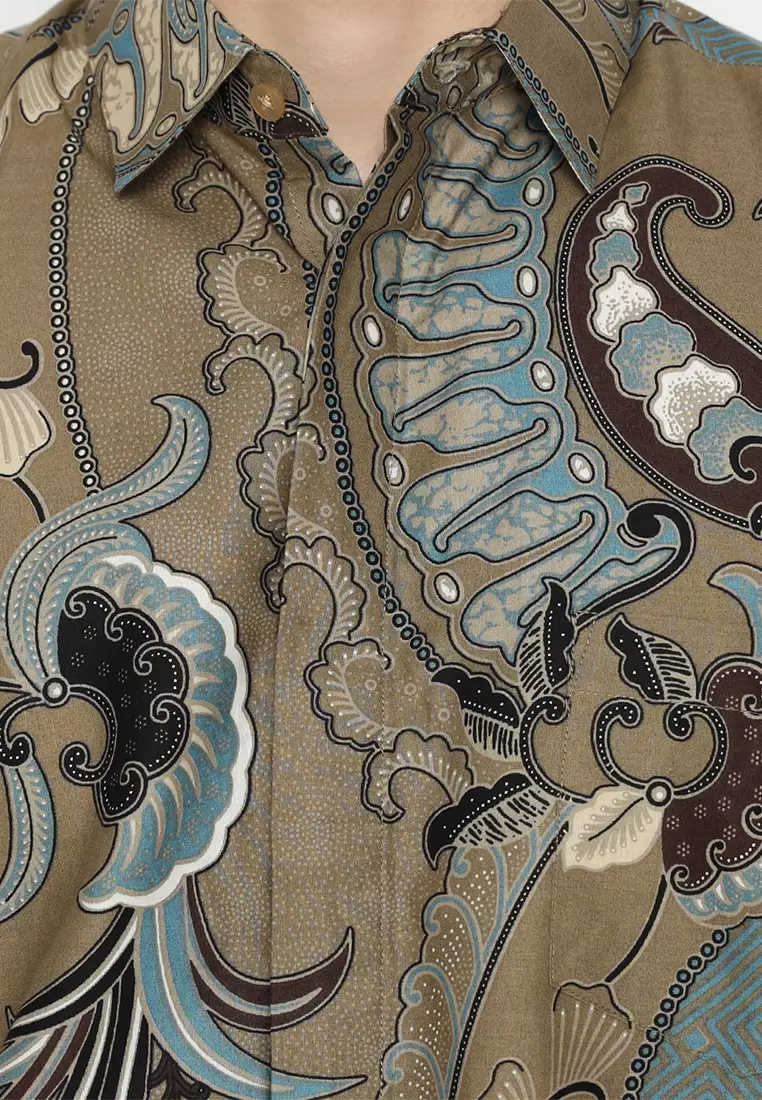 My Aksa Batik Pria Kemeja Pendek Nolan Nora