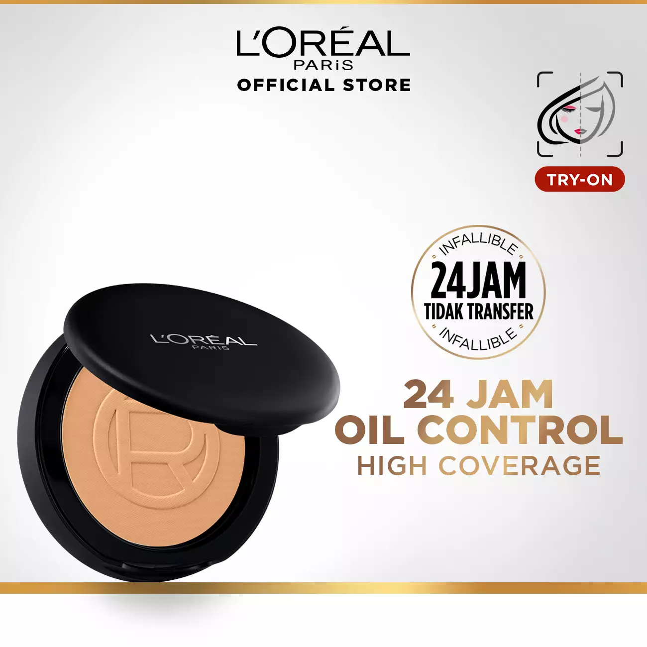 L’Oreal Paris Infallible Oil Killer High Coverage Powder - 105 Fair Linen