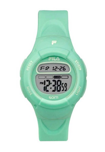 Fila Watches 綠色 Fila Digital Seafoam Rubber Watch 093B8AC0DE5AEAGS_1