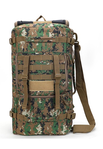 local lion 3 style outdoor camping water resistent large hiking backpack 50l 125 brown camo