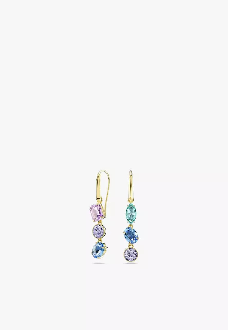 Jual Swarovski Gema Drop Earrings, Asymmetrical Design, Mixed Cuts ...
