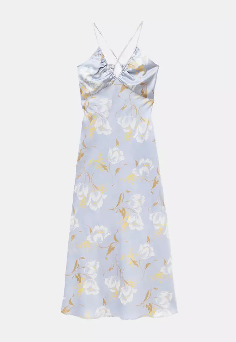Satin Slip Midi Dress
