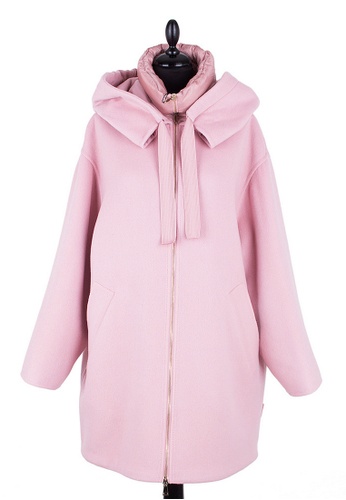 Moncler pink Moncler COURLIS Wool Coat in Pink 05D99AAC14C515GS_1