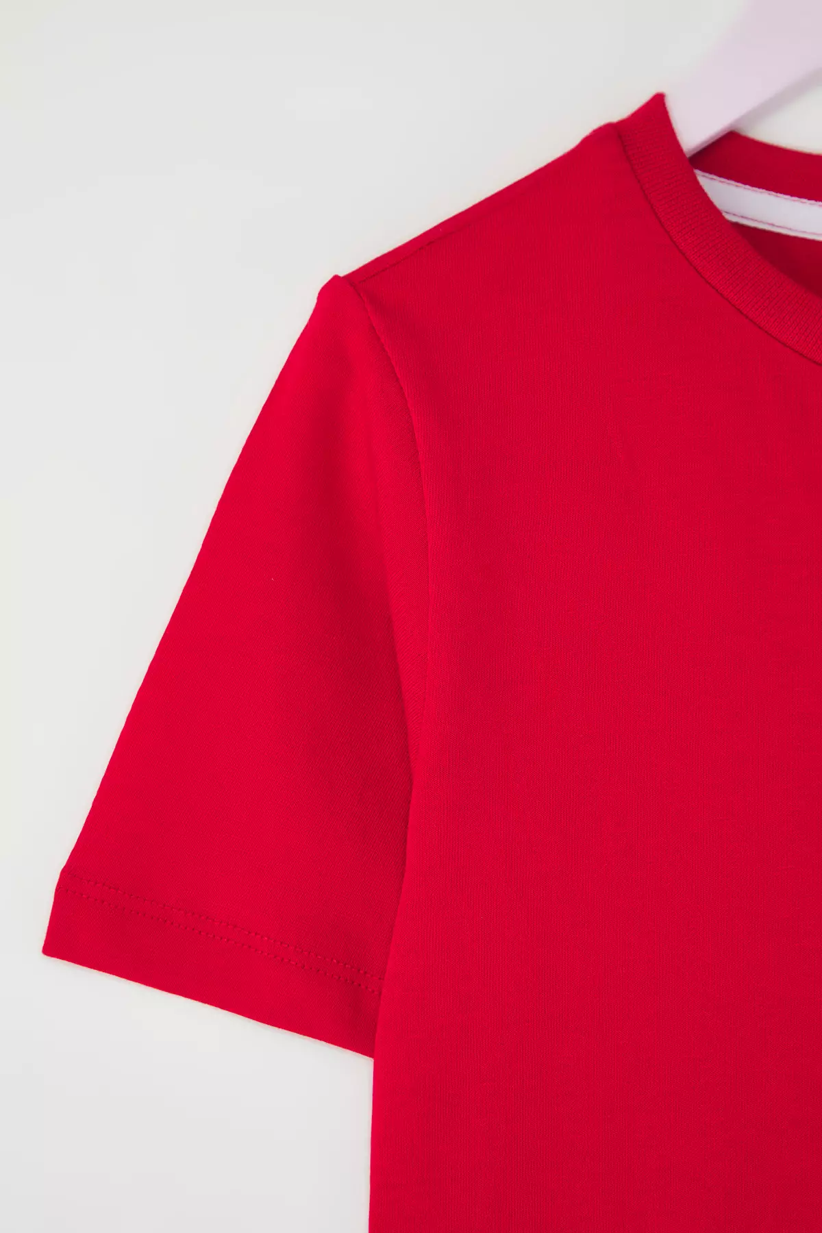 Red Unisex 100% Cotton Basic Short Sleeve T-Shirt