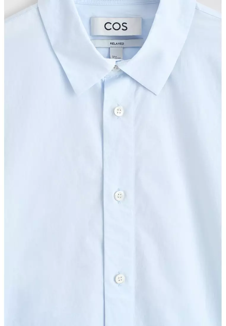 RELAXED PIMA COTTON-POPLIN SHIRT