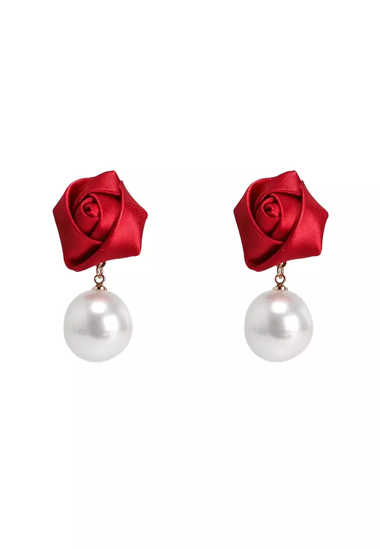 Aldo red earrings shop