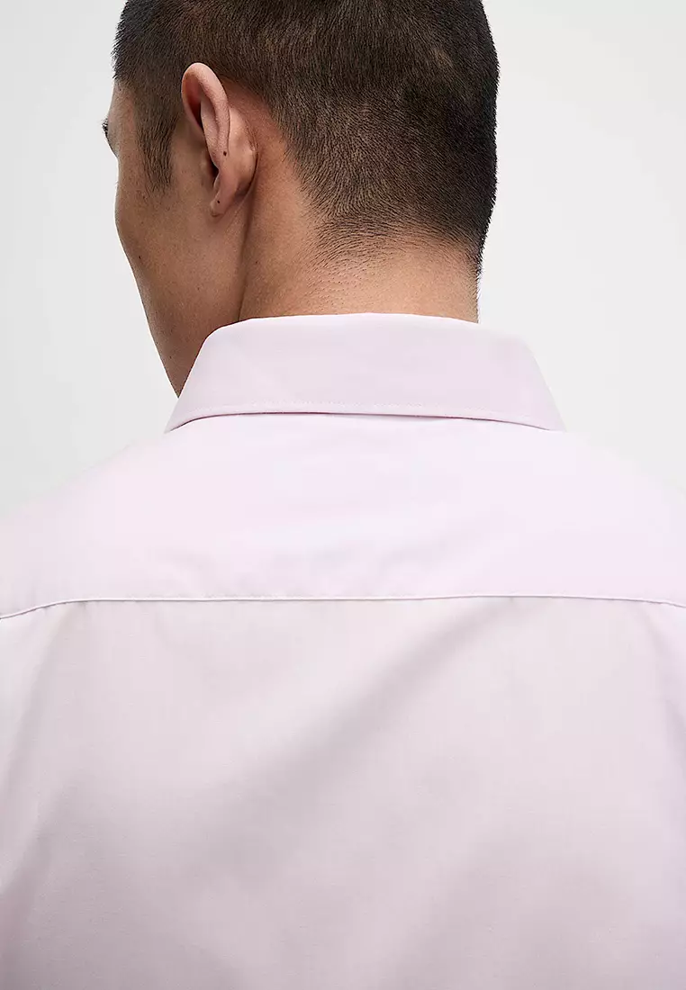 Regular Fit Easy Iron Cotton Blend Shirt