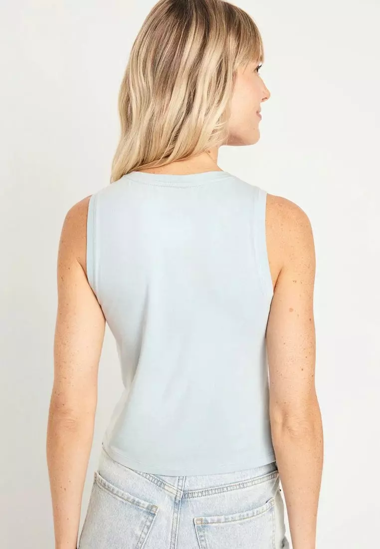 Fitted Sleeveless T-Shirt For Women
