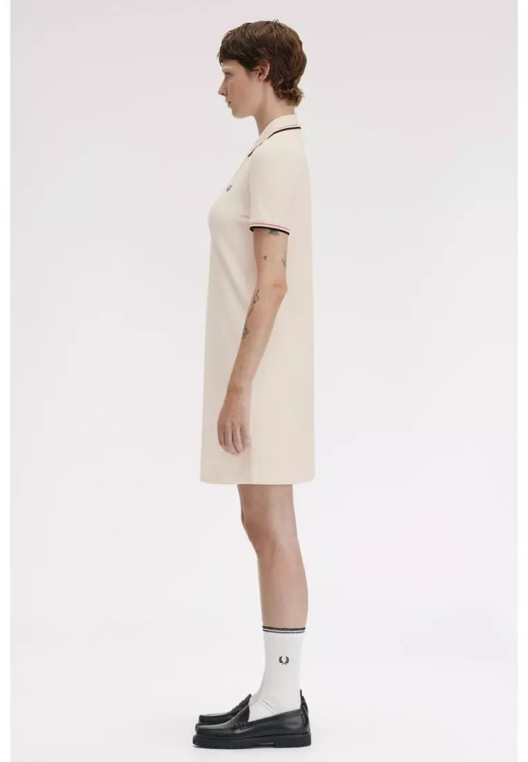 Fred Perry D3600 Twin Tipped Fred Perry Dress (Light Ecru / Putty Pink / Black)