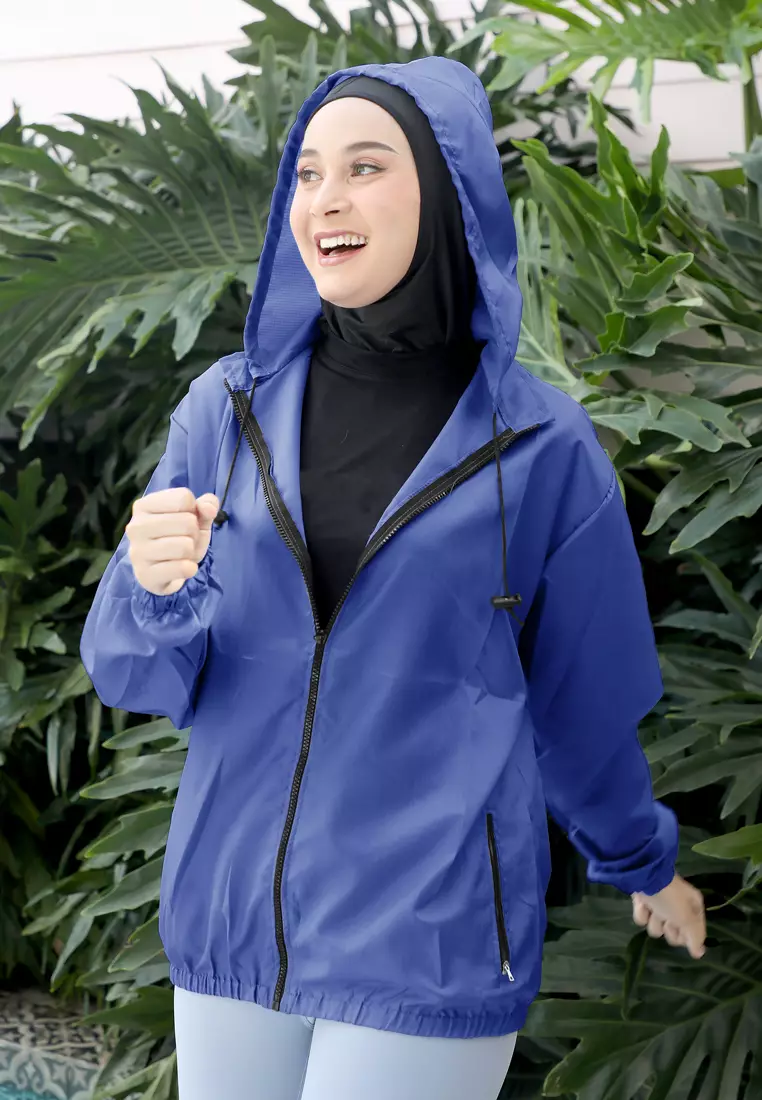 Zelena - Airy Waterproof Jacket | Jaket Olahraga | Sauna Suit - Sonic Blue