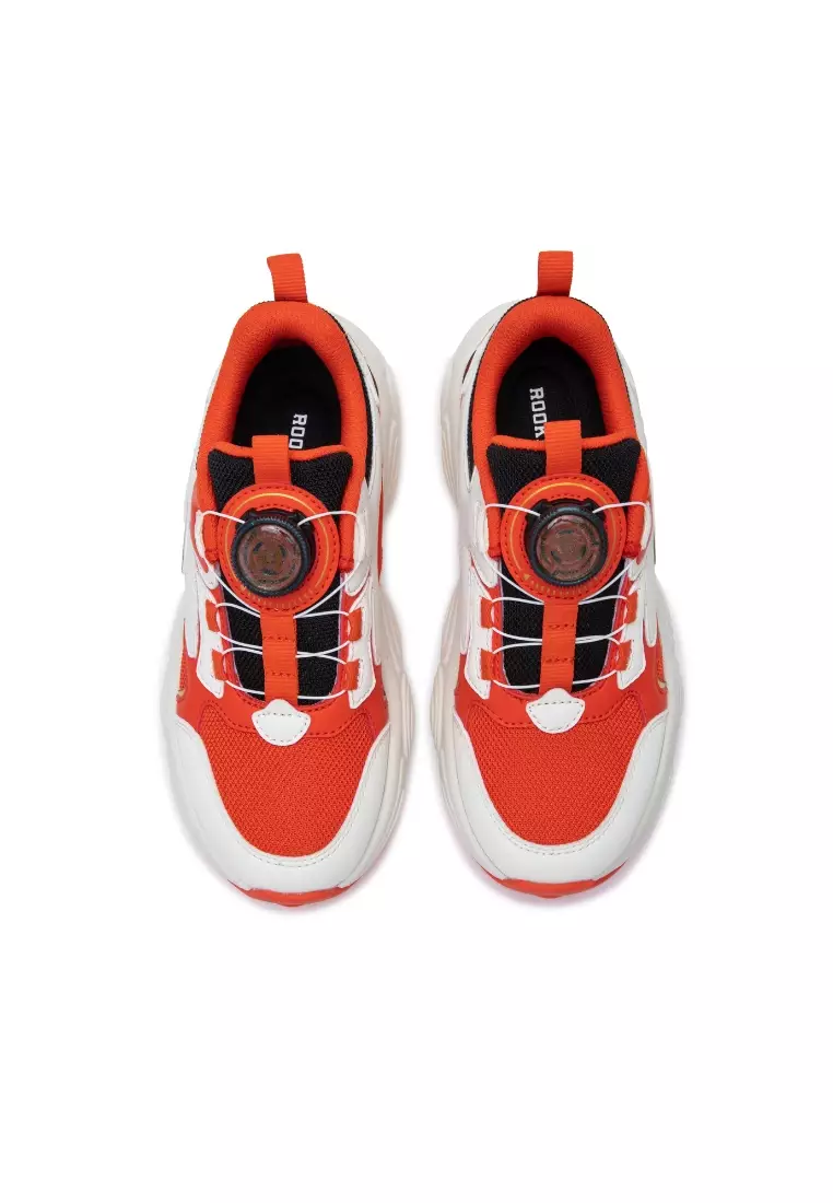 Chunky Sneaker Off-White/Red (Little Kids)