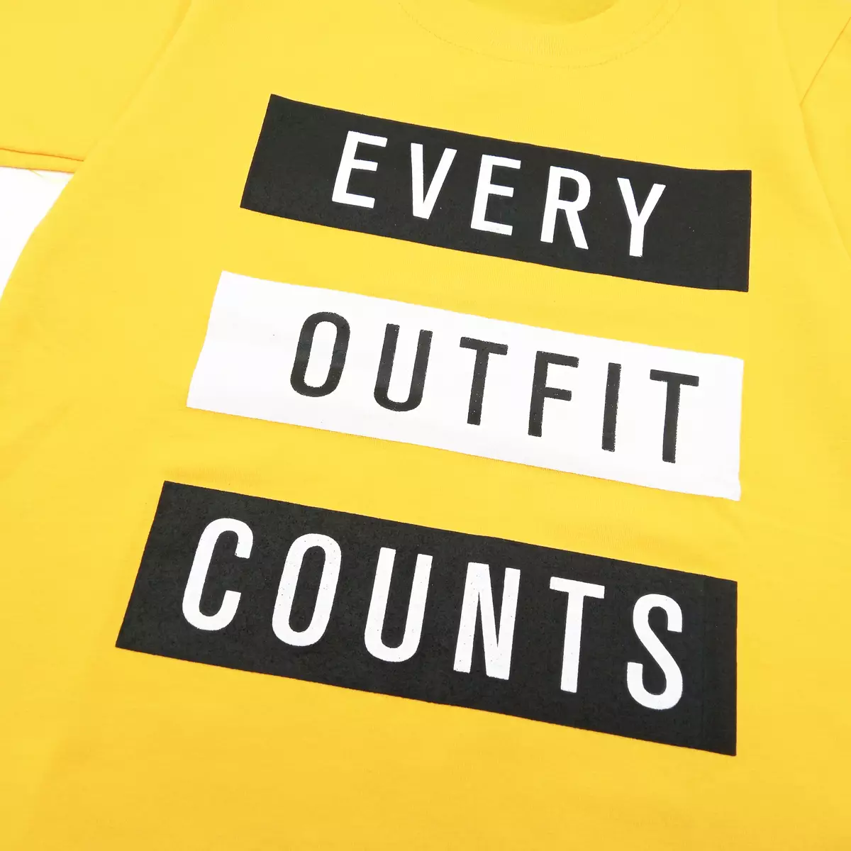 Wakakids Kaos Anak Laki Laki Atasan Baju Oblong Lengan Pendek Motif Every Outfit Counts 3952 Kuning