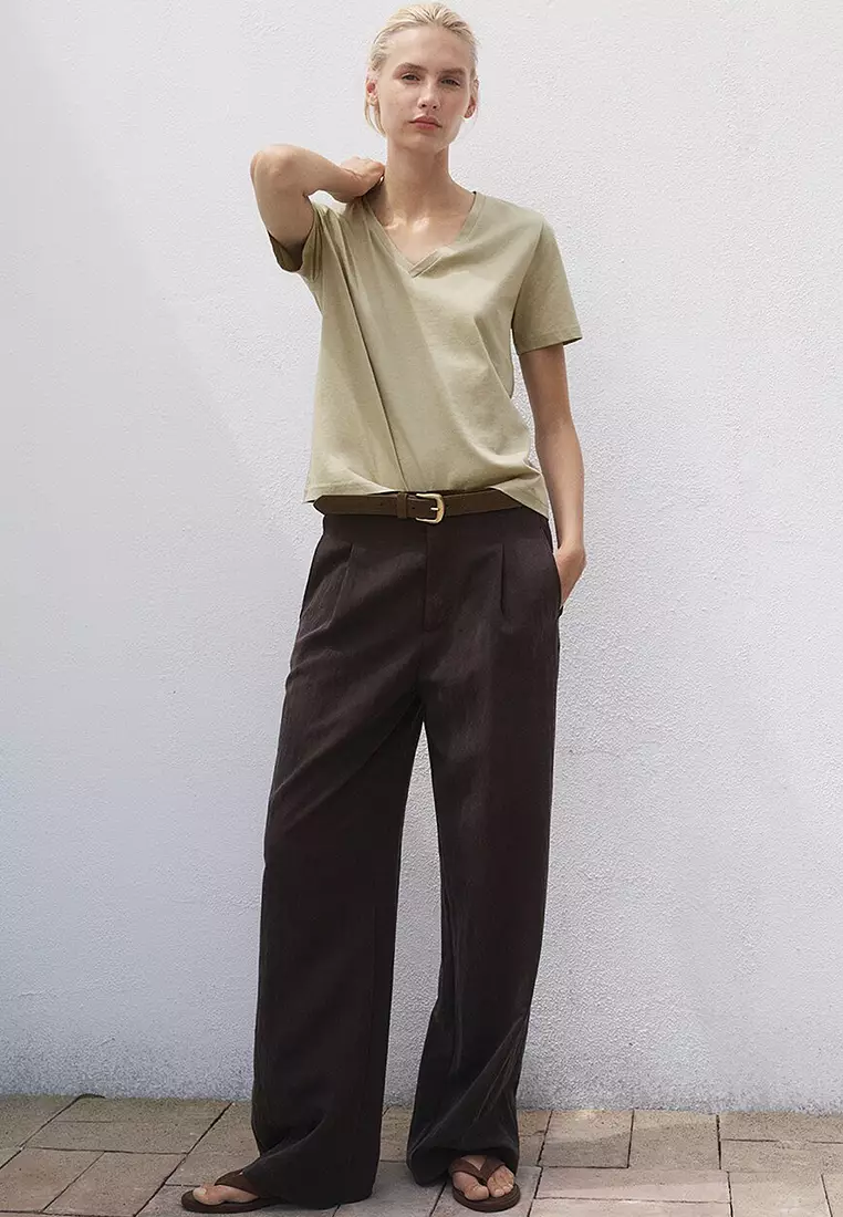 V-Neck Cotton T-Shirt