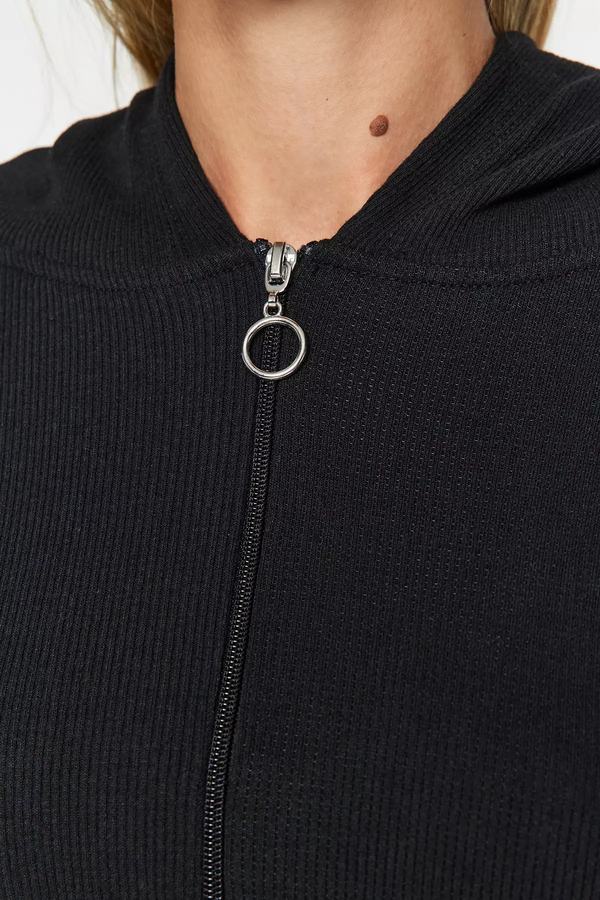 Zip Fitted Hoodie