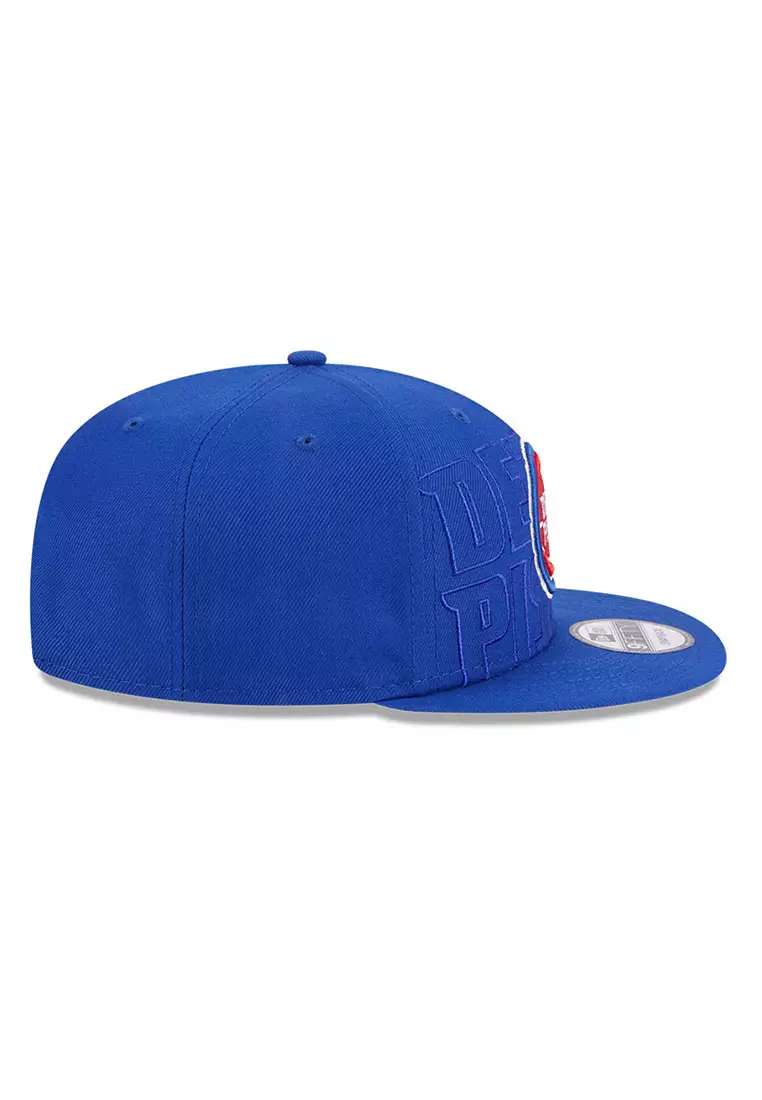 Buy NEW ERA Detroit Pistons NBA Draft Medium Blue 9Fifty Snapback Cap