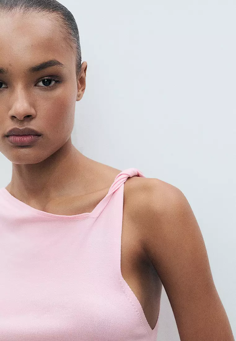 Asymmetrical Fine Knit Top