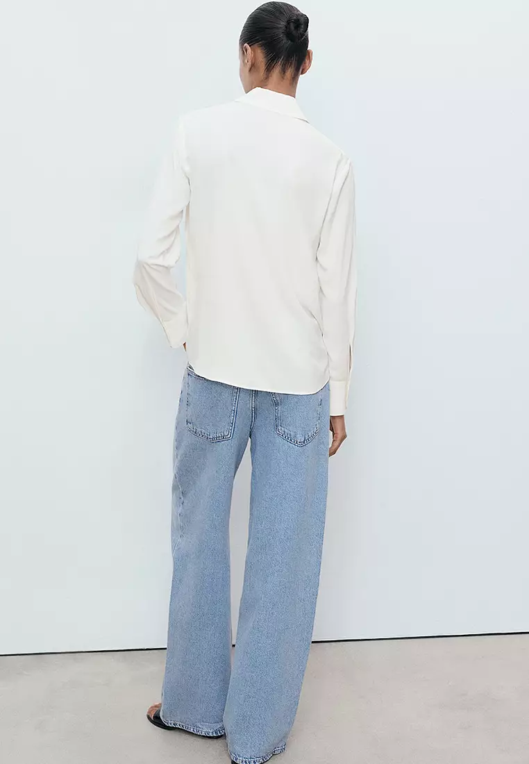 Fluid Long-Sleeved Blouse