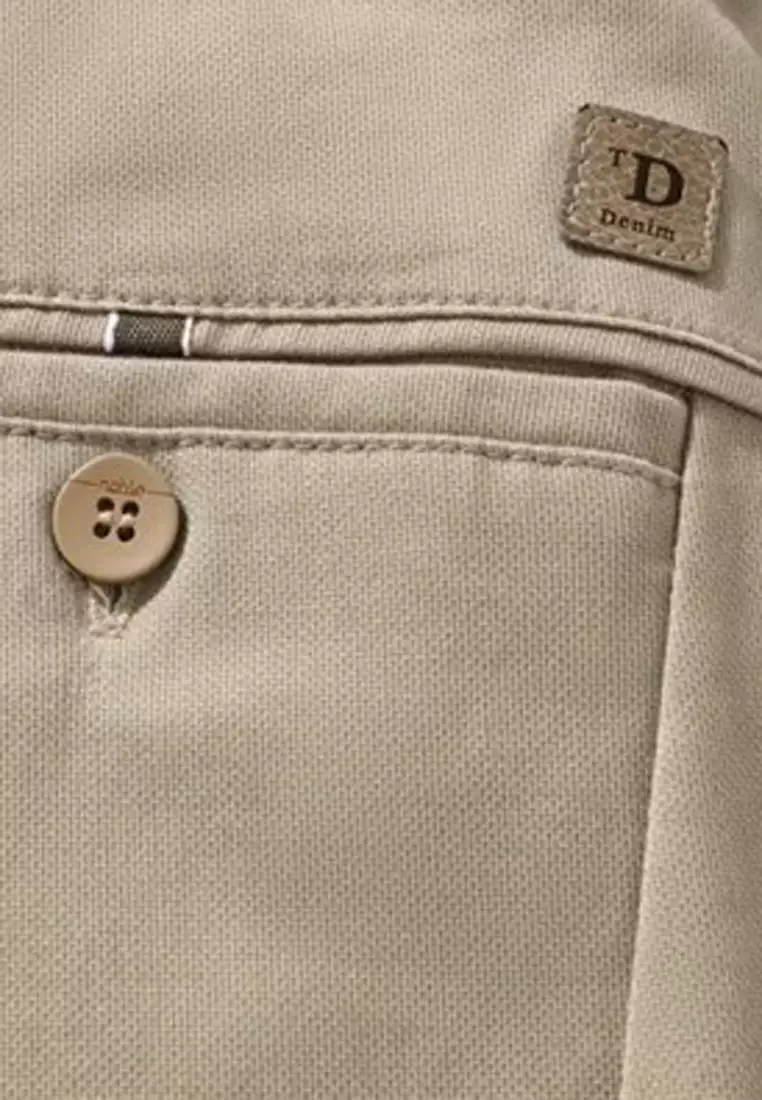 型男直腳斜布褲