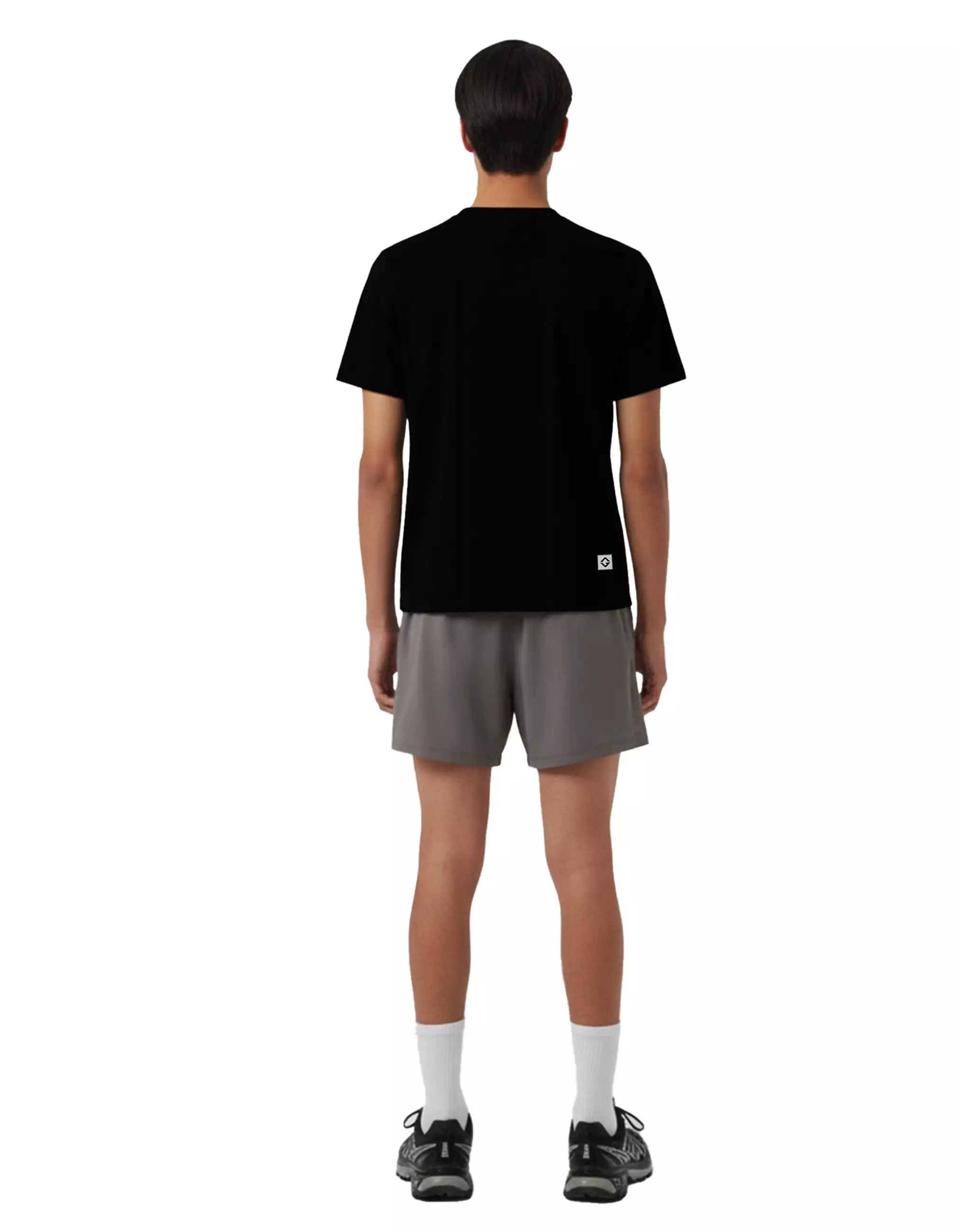 Gloaming T-shirt Running Cotton 24s Short Sleeve Tee Black - Leluasa