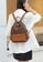 HAPPY FRIDAYS brown Stylish Nylon Oxford Patch Faux Leather Backpack JW CL-C5067 B3BD5AC5678359GS_4