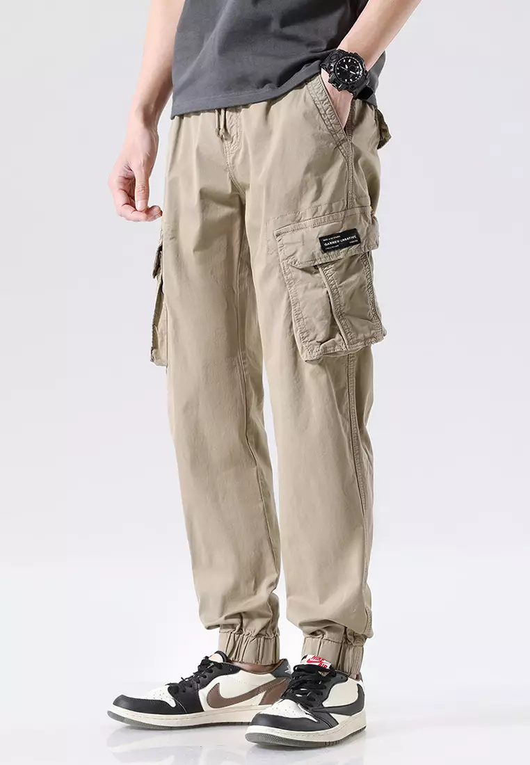 機能風口袋工裝長褲 GJL695