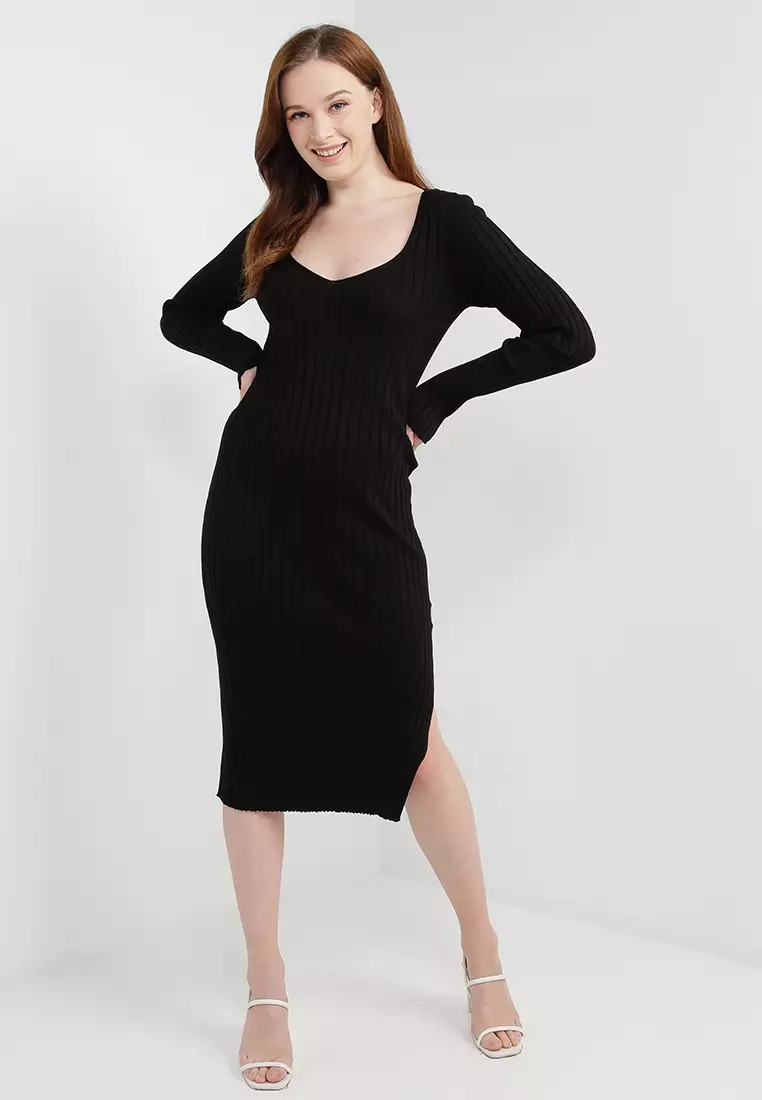 Monki shop ribbed dress