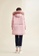 Hopeshow pink Fur Collar A-Line Parka Jacket D536FAA8C3BD38GS_6