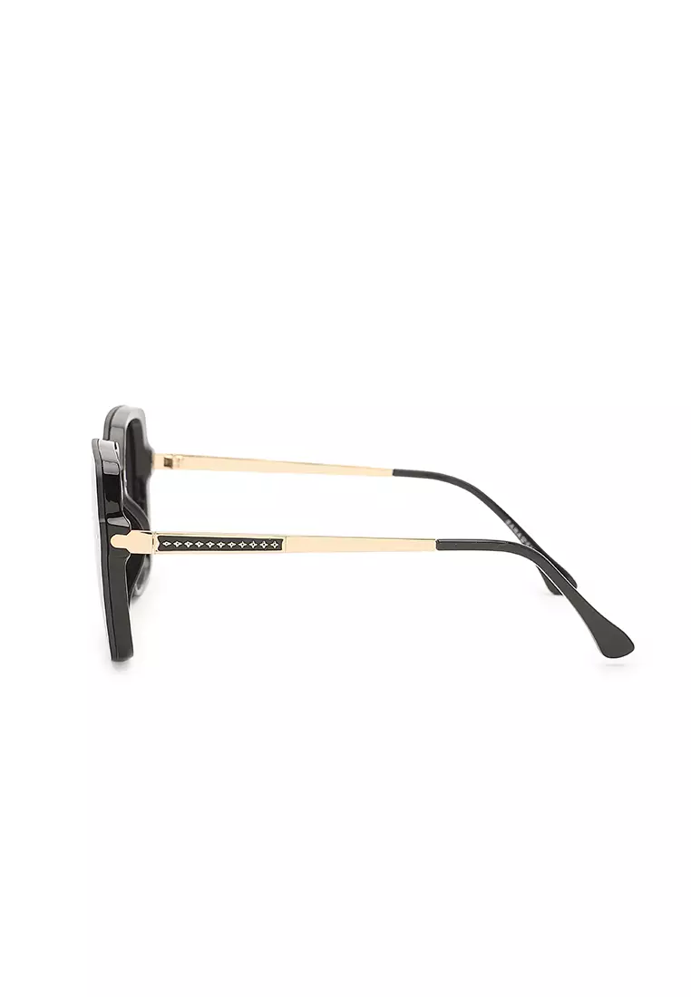 Unisex Fashion Sunglasses - Glossy Black / Grey