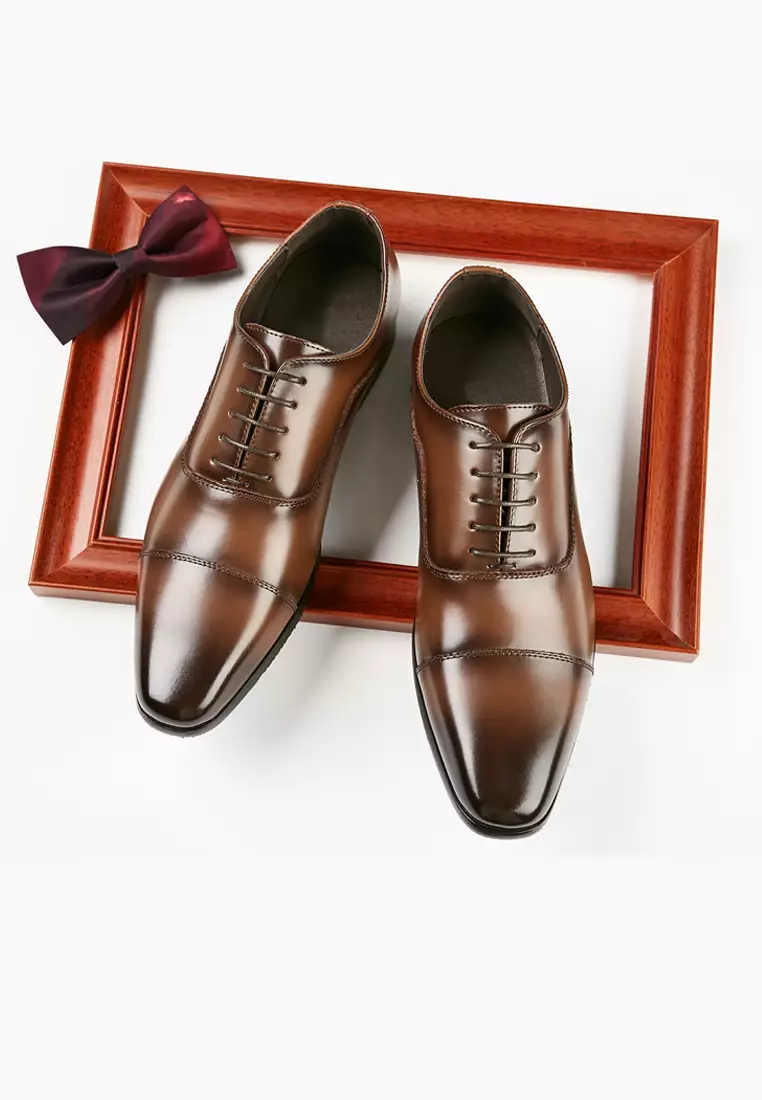 Leather Cap Toe Business Shoes KB002-1