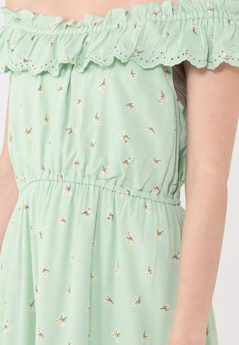 Sleeveless Ruffle Midi Dress (cv)