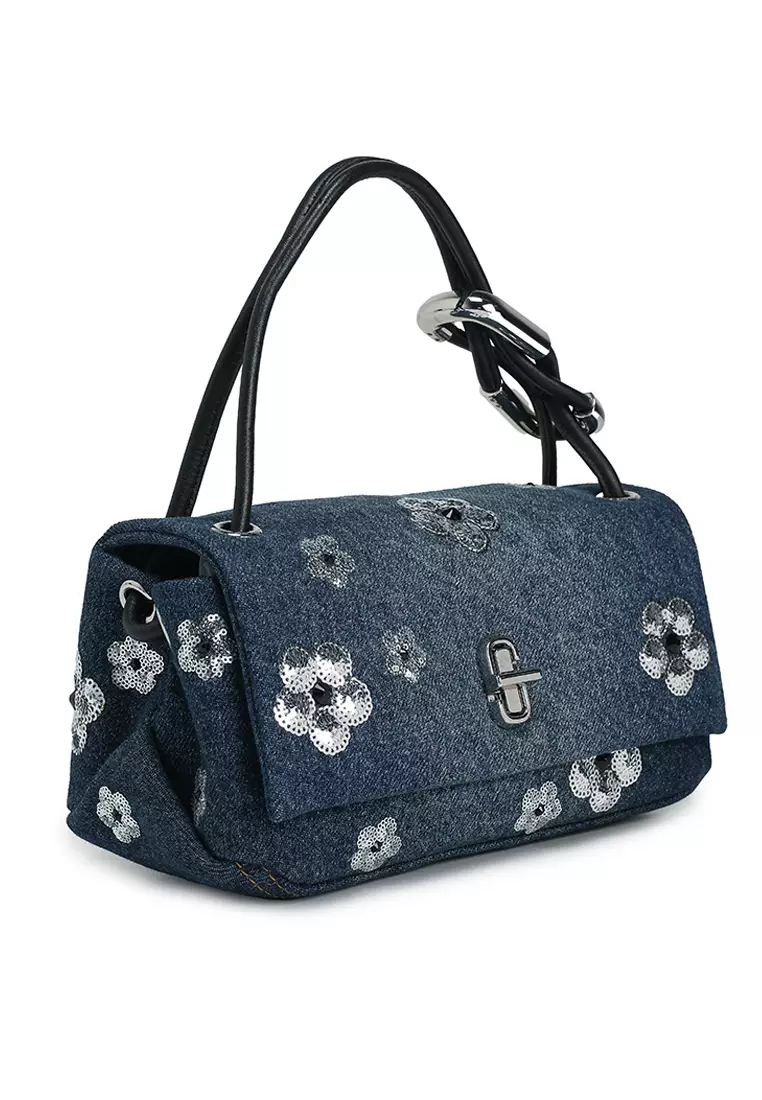 ★MARC JACOBS★The Mini Dual Sequin デイジーデニムバッグ Marc Jacobs The Mini Dual Sequin Daisy Denim Top Handle Bag