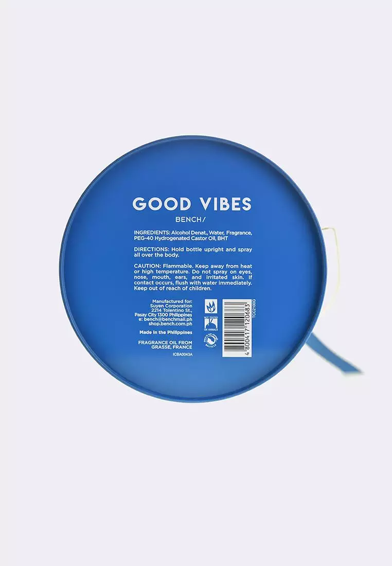 Buy BENCH Good Vibes EDT 100ml 2024 Online ZALORA Philippines