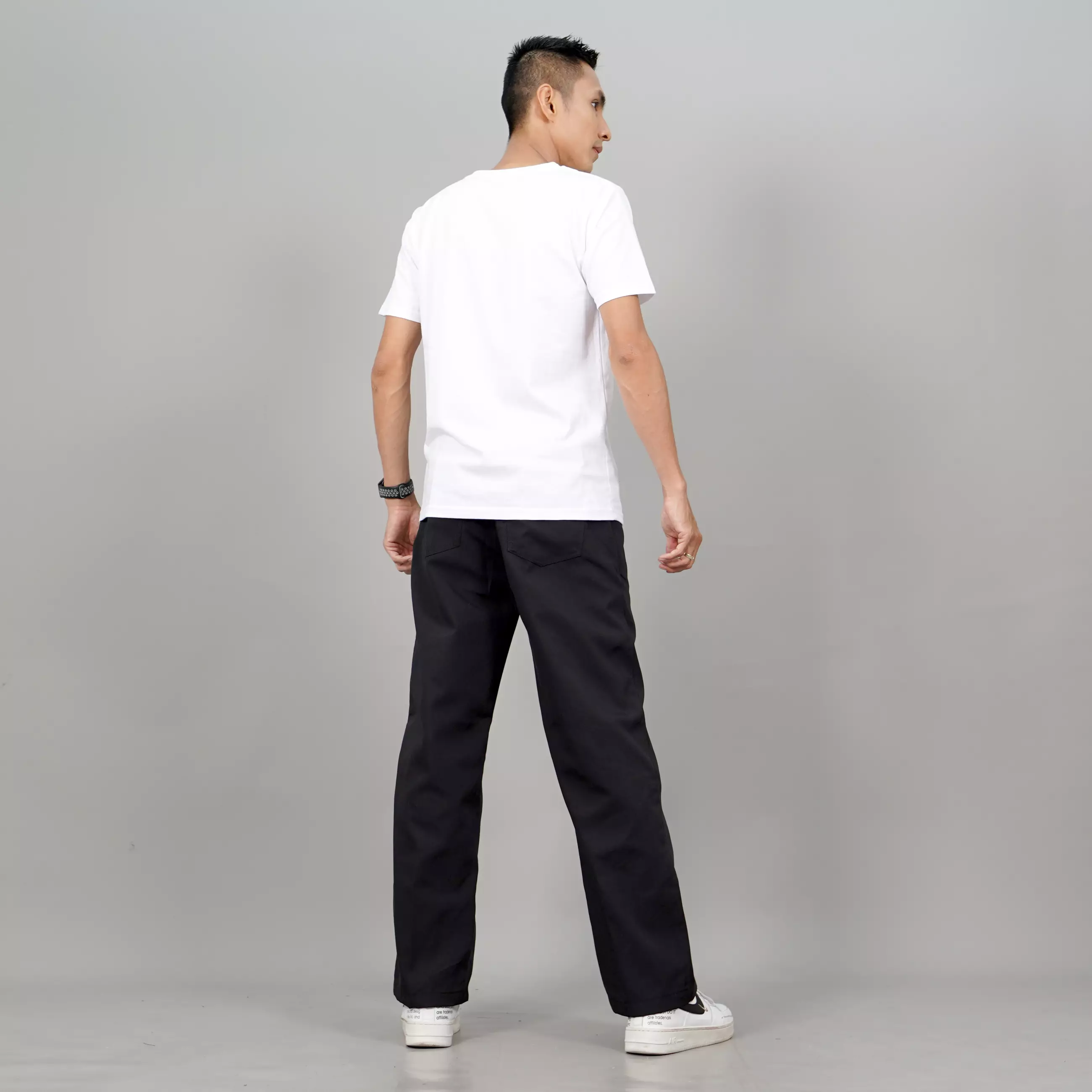 SAM Celana Pria Panjang Celana Loose Pants Pria Baggy Pants - HITAM