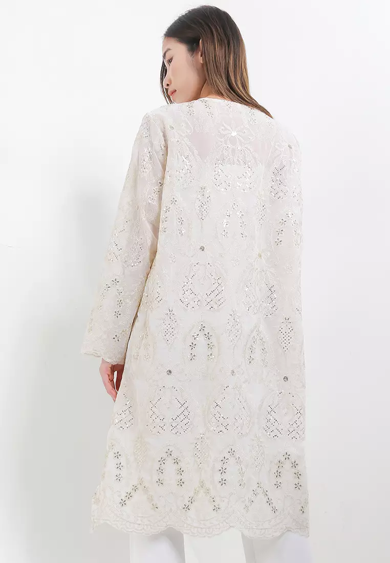 Embellished Seq Emb Chiffon Tunic
