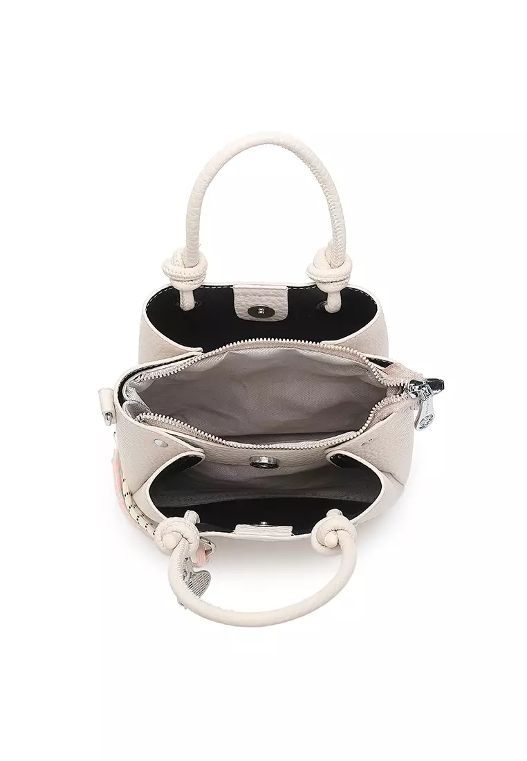 Women's Top Handle Bag / Sling Bag / Crossbody Bag / Shoulder Bag - White