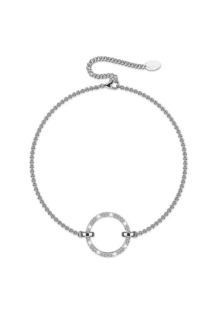 Orbit of Beauty Bracelet Embellished with SWAROVSKI® Crystal in White Gold 