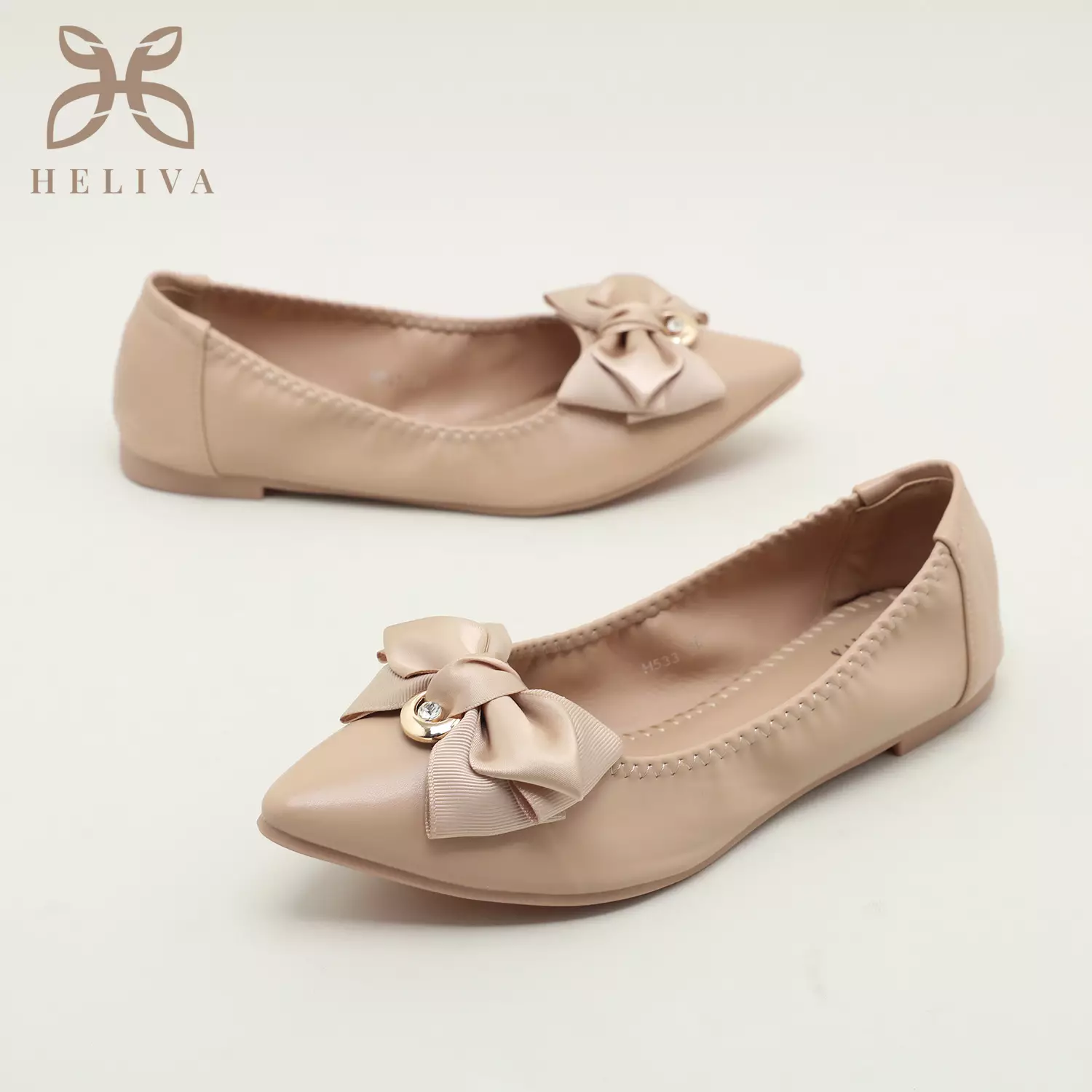 Heliva Natalie Flat Shoes Bow Foldable