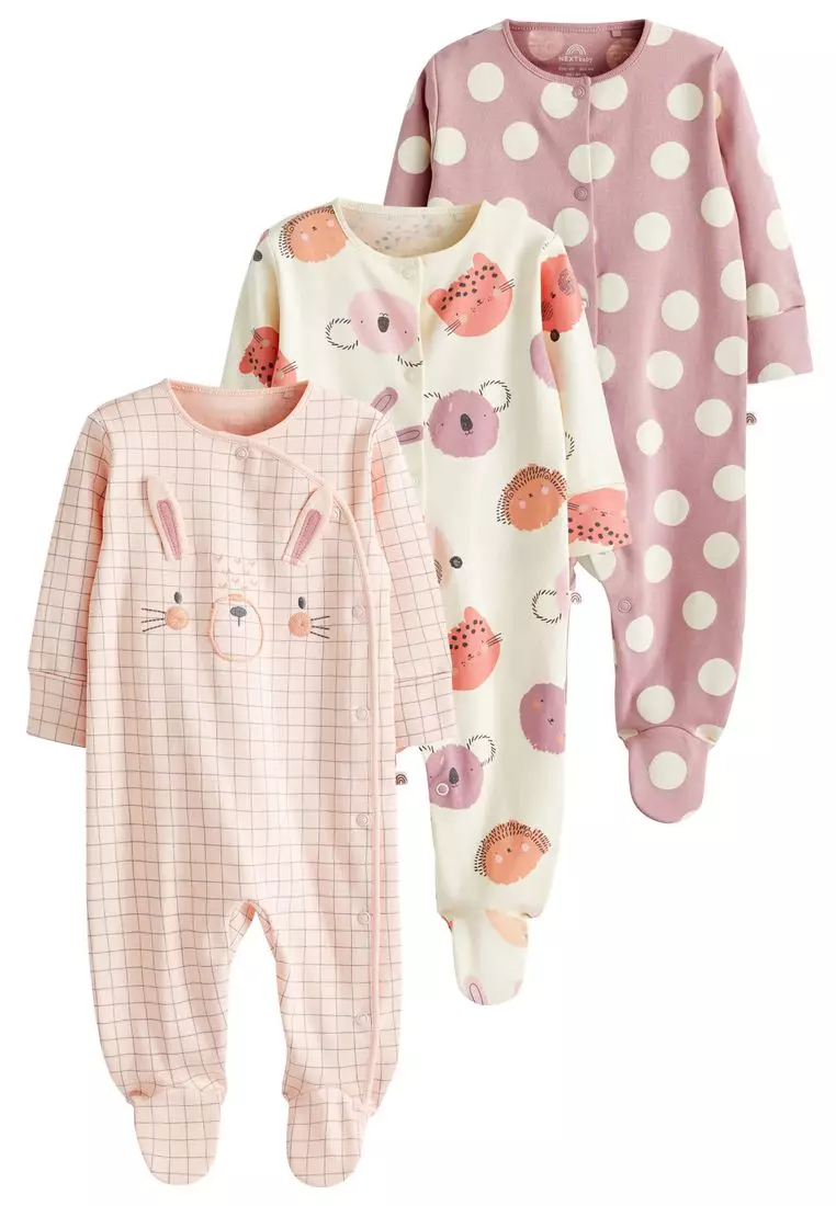 Next baby online girl sleepsuits