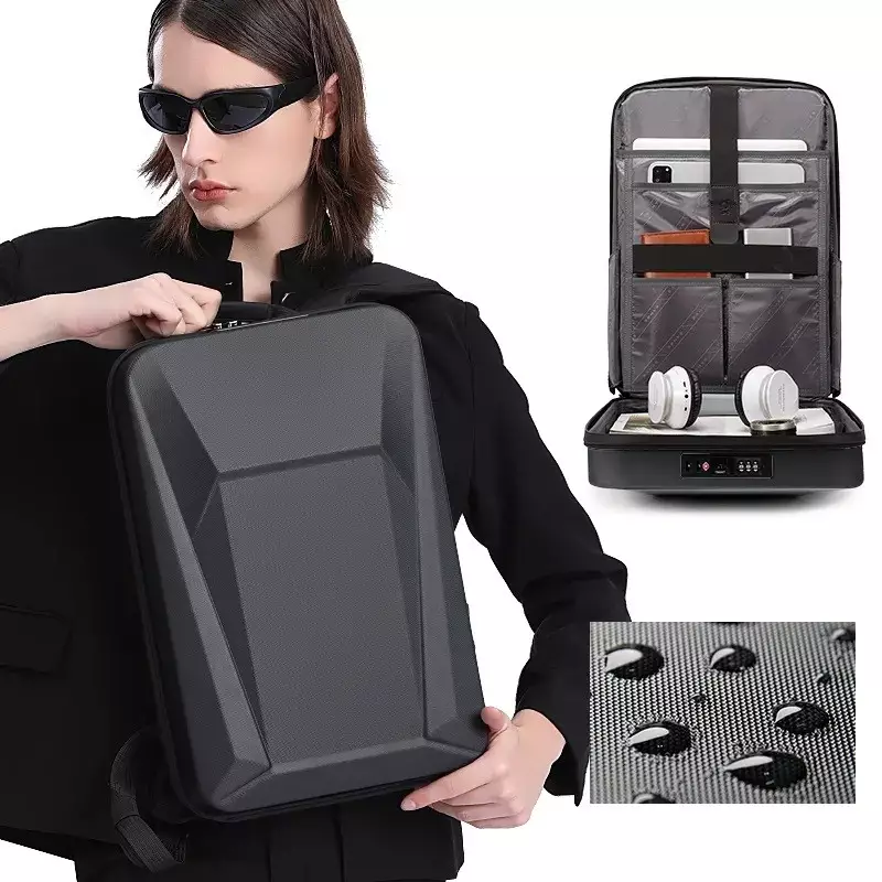 Bange BG7682 Tas Laptop Kerja Ransel Backpack Pria Lock TSA 15.6 Inc - BLACK