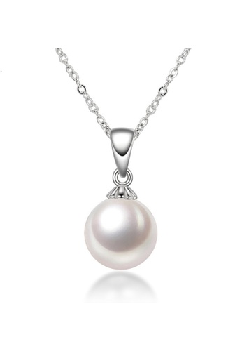 A.Excellence silver Premium Japan Akoya Pearl 8-9mm Seed Button Necklace 07F67ACD650C66GS_1