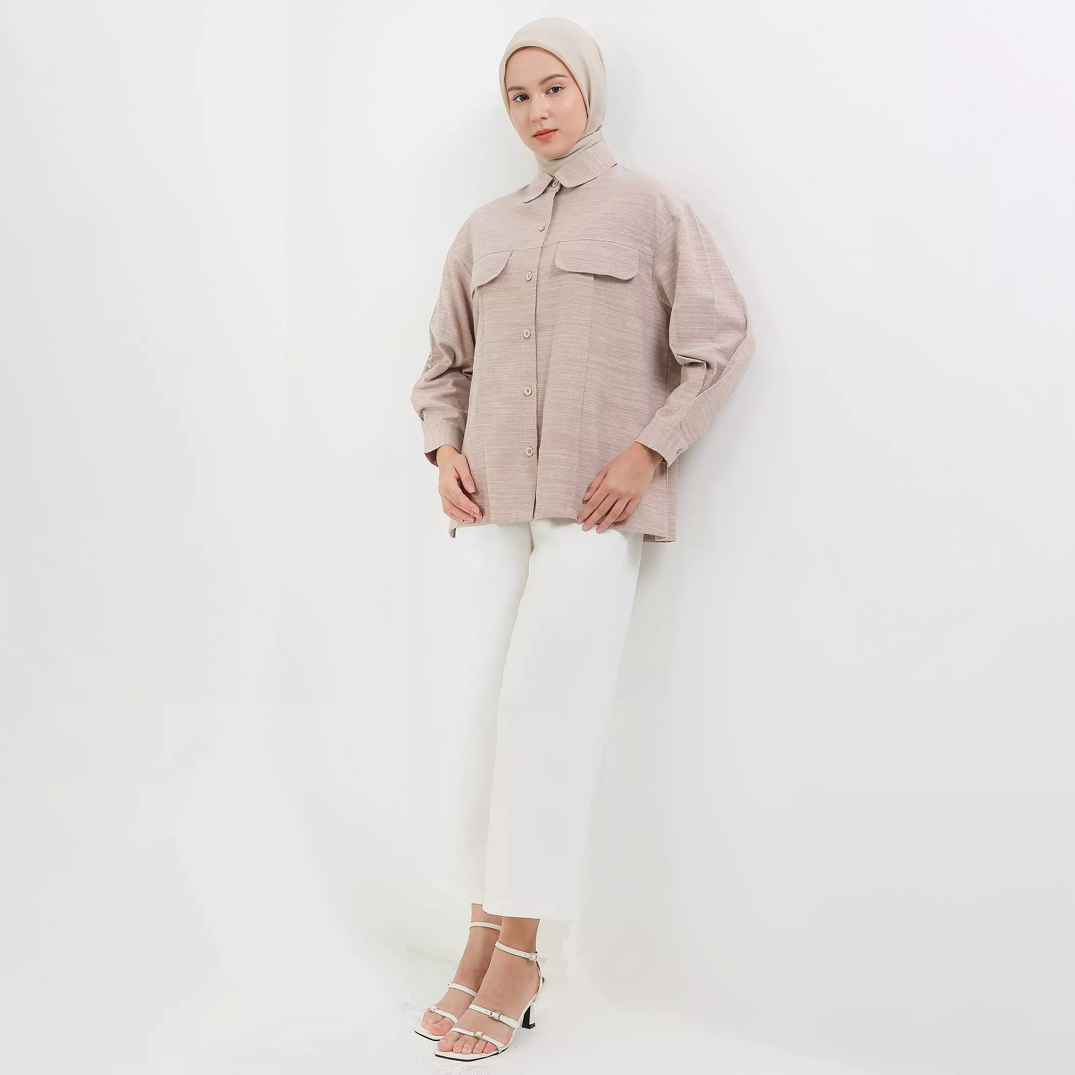 MFMW Marila Atasan Blouse Brown