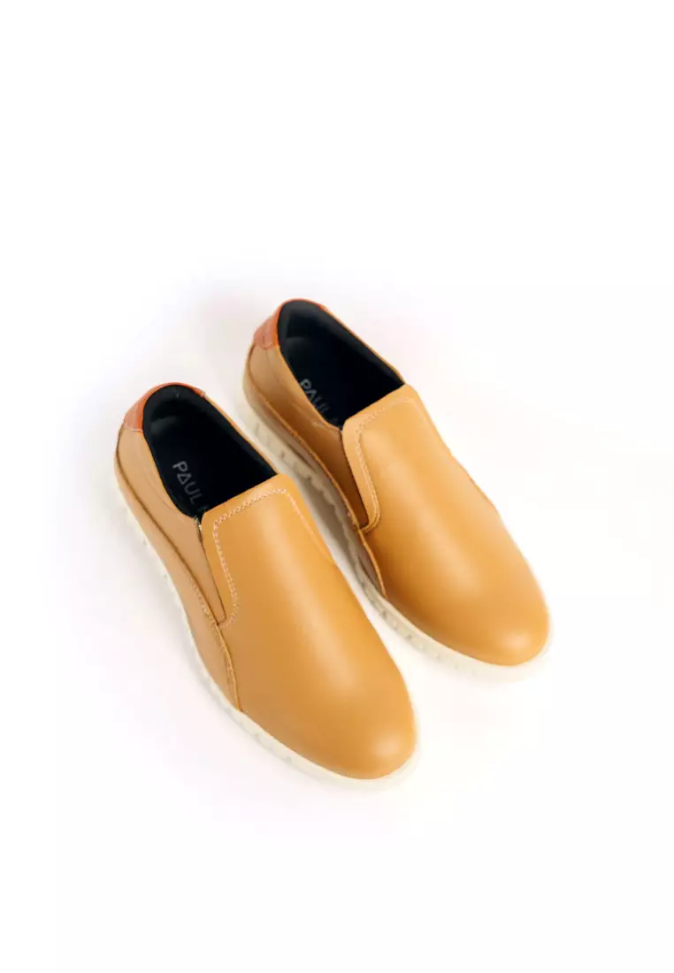 PAULMAY - Sepatu Casual Slip on Pria Modena 46 Mocca
