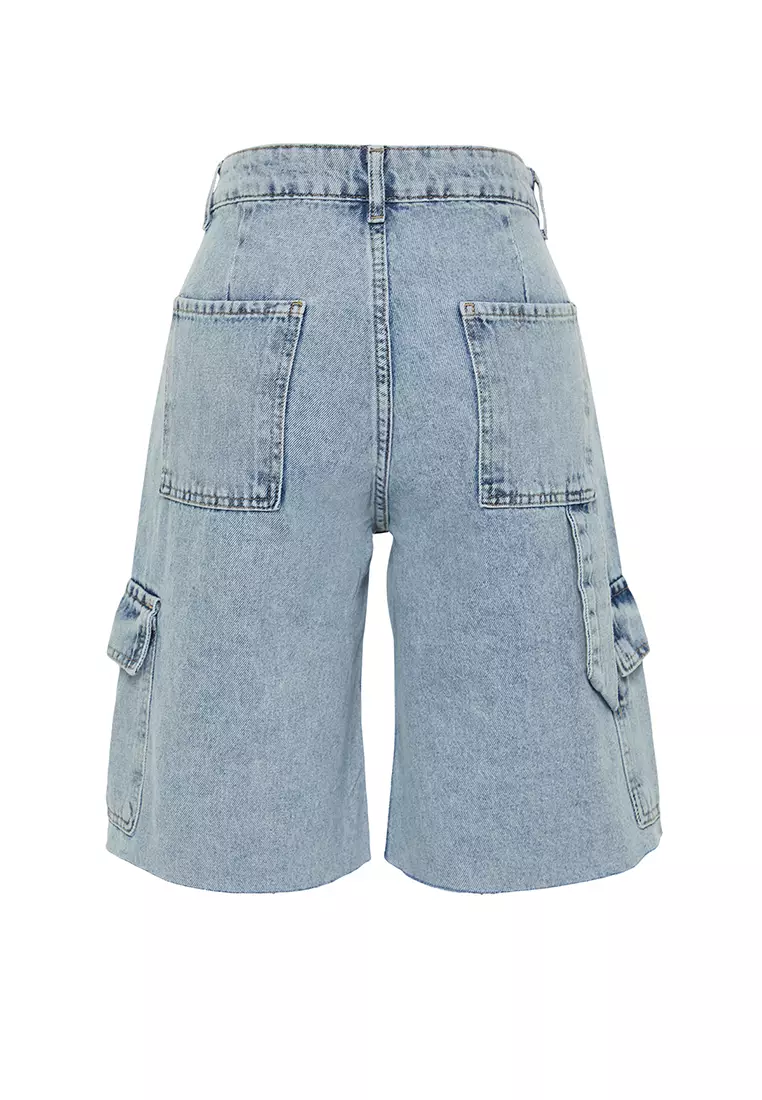 Cargo Denim Shorts