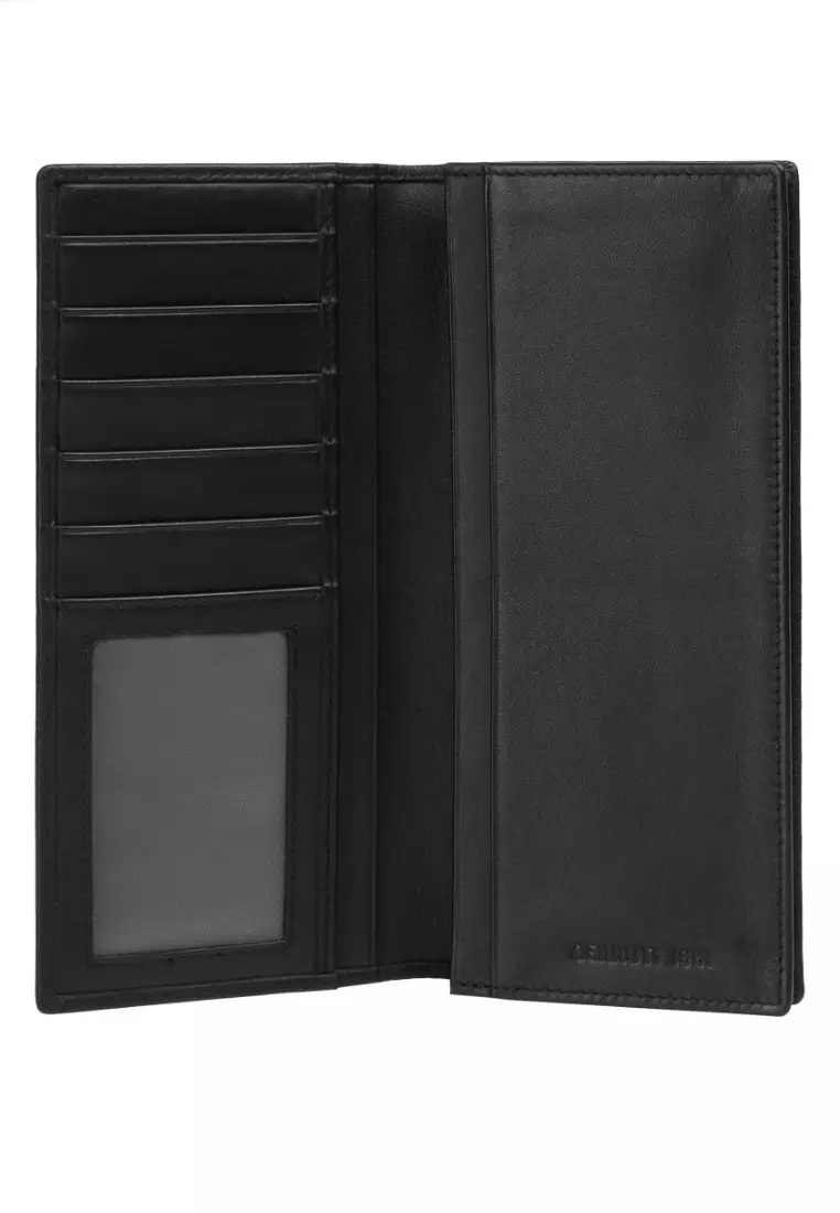 男女通用FRANCIS皮夾 - 黑色