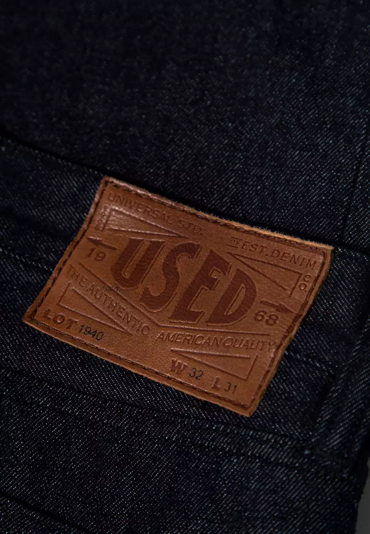 Used 1968 - 13oz Celana Panjang Pria Denim Selvedge Slim Straight Cut