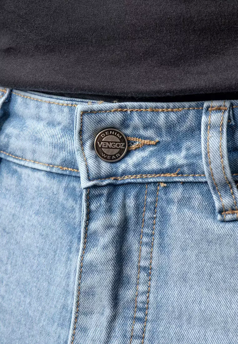 Straight Slim Fit Premium Jeans - Light Indigo