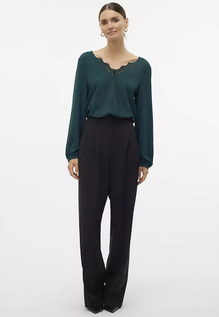 Thea Long Sleeve V-Neck Top