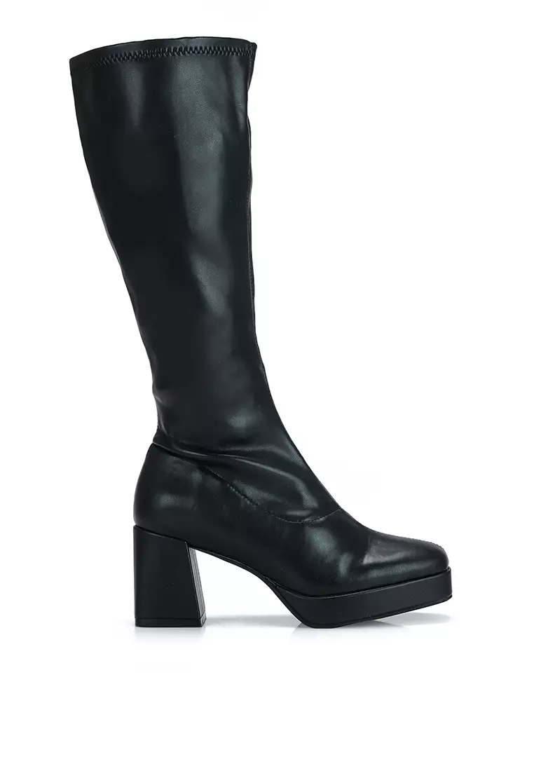 Discount on Heather  shoes - SKU: Square Stretch Boots