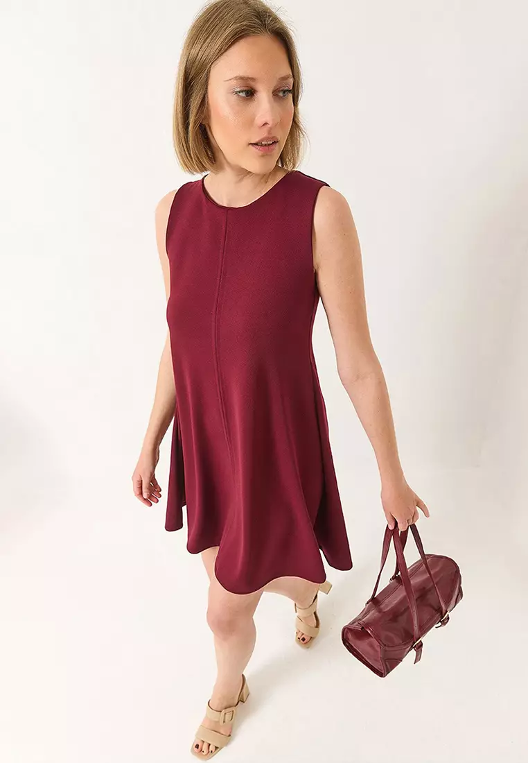 Women's Strappy Hidden Zipper Summer Woven Bell Dress 60283185